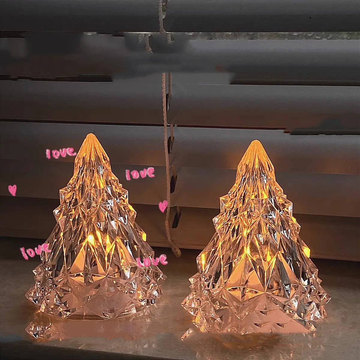Ins Beautiful Iceberg Night Led Lights High-value Creative Led Christmas Ornaments Crystal Lamp – image 4