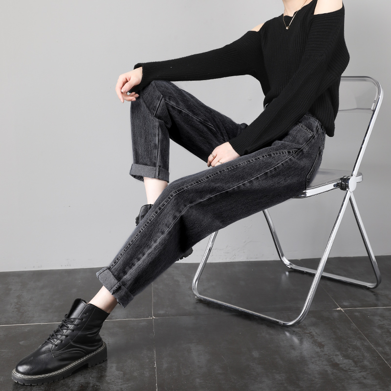 High Waist Slimming Radish Daddy Women's Pants Black - Shop at LoveMi