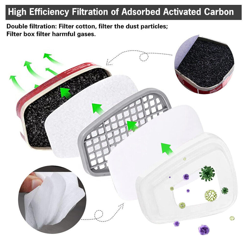 7 In 1Respirator Mask Suit Industry Painting Spray Dust Gas Mask  Respirator Mas