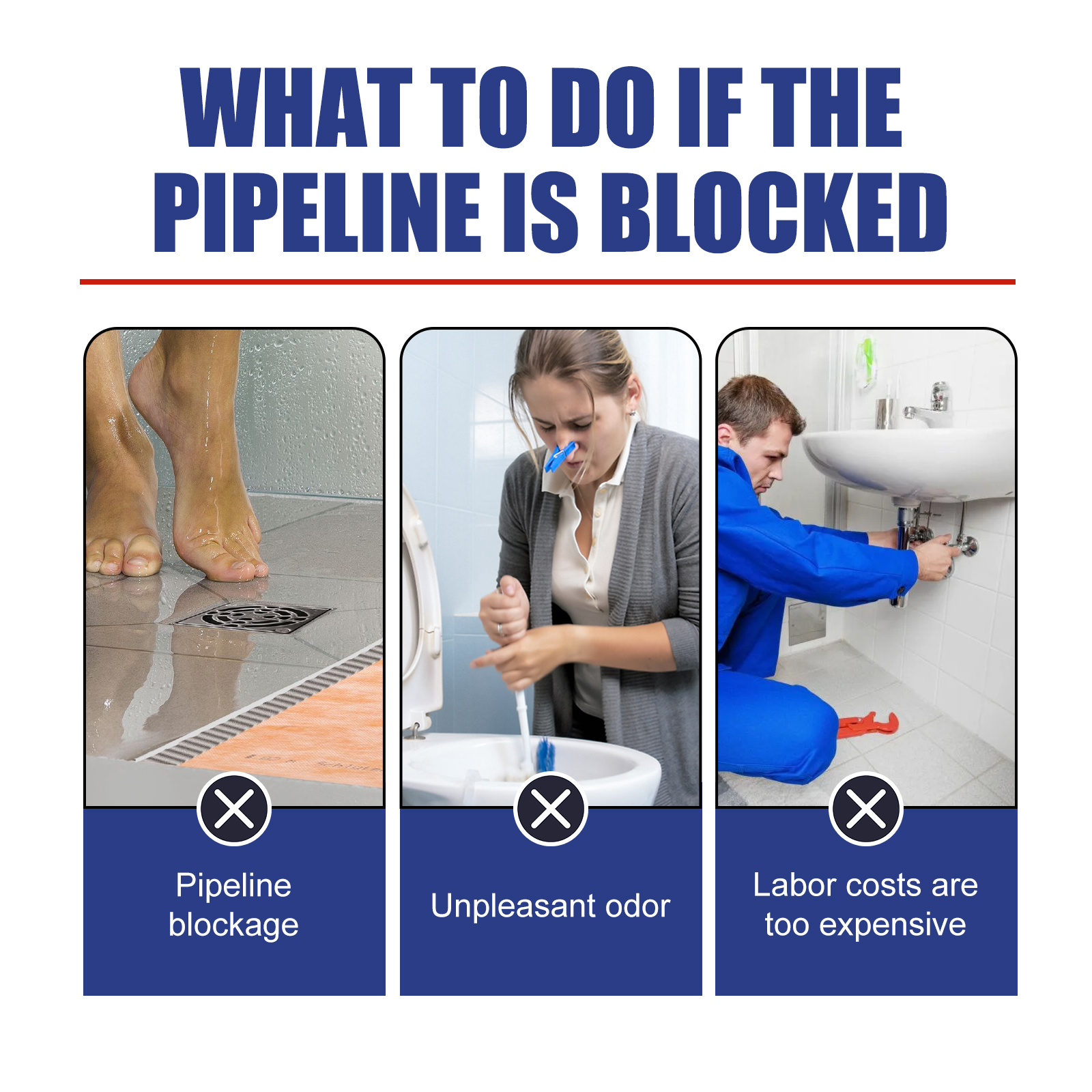 JUE-FISH Pipe Dredger Kitchen Bathroom Sewer Pipe Odor Cleaning, Dissolving And Preventing Blockage image 6