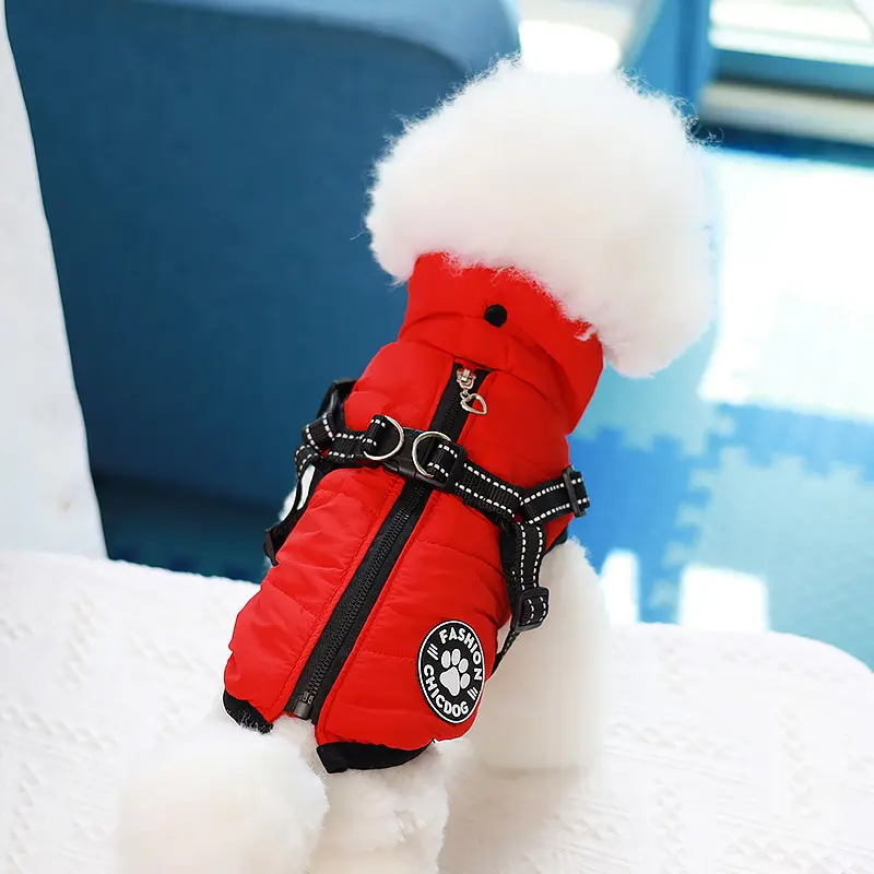 Pet Cotton Vest With Traction Chest