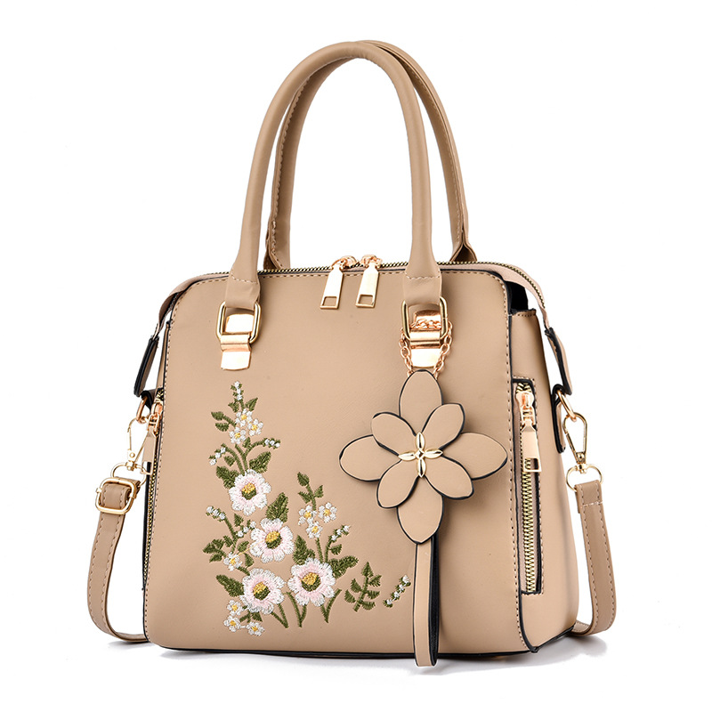 Women's Single shoulder Messenger Handbag With Print Decoration Khaki - Shop at LoveMi