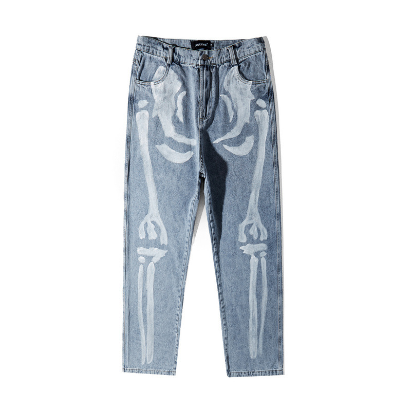 Title 5, Jeans met schedelgraffitiprint