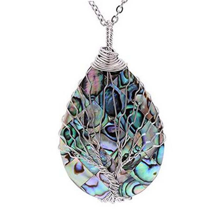 New Natural Abalone Shell Drop-shaped Creative Pendant