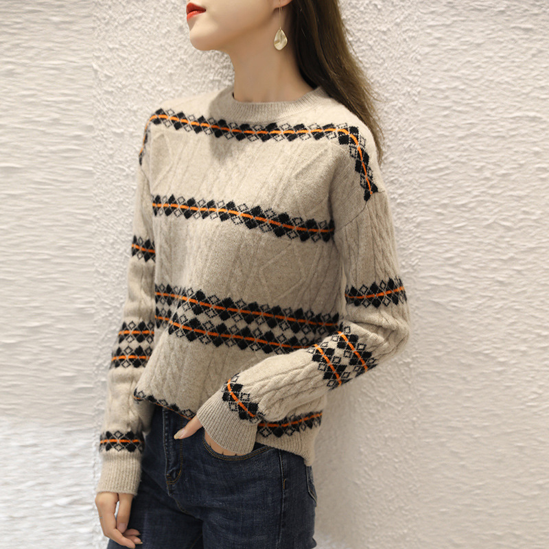 Title 5, New Autumn And Winter Pure Color Wool Sweater ...