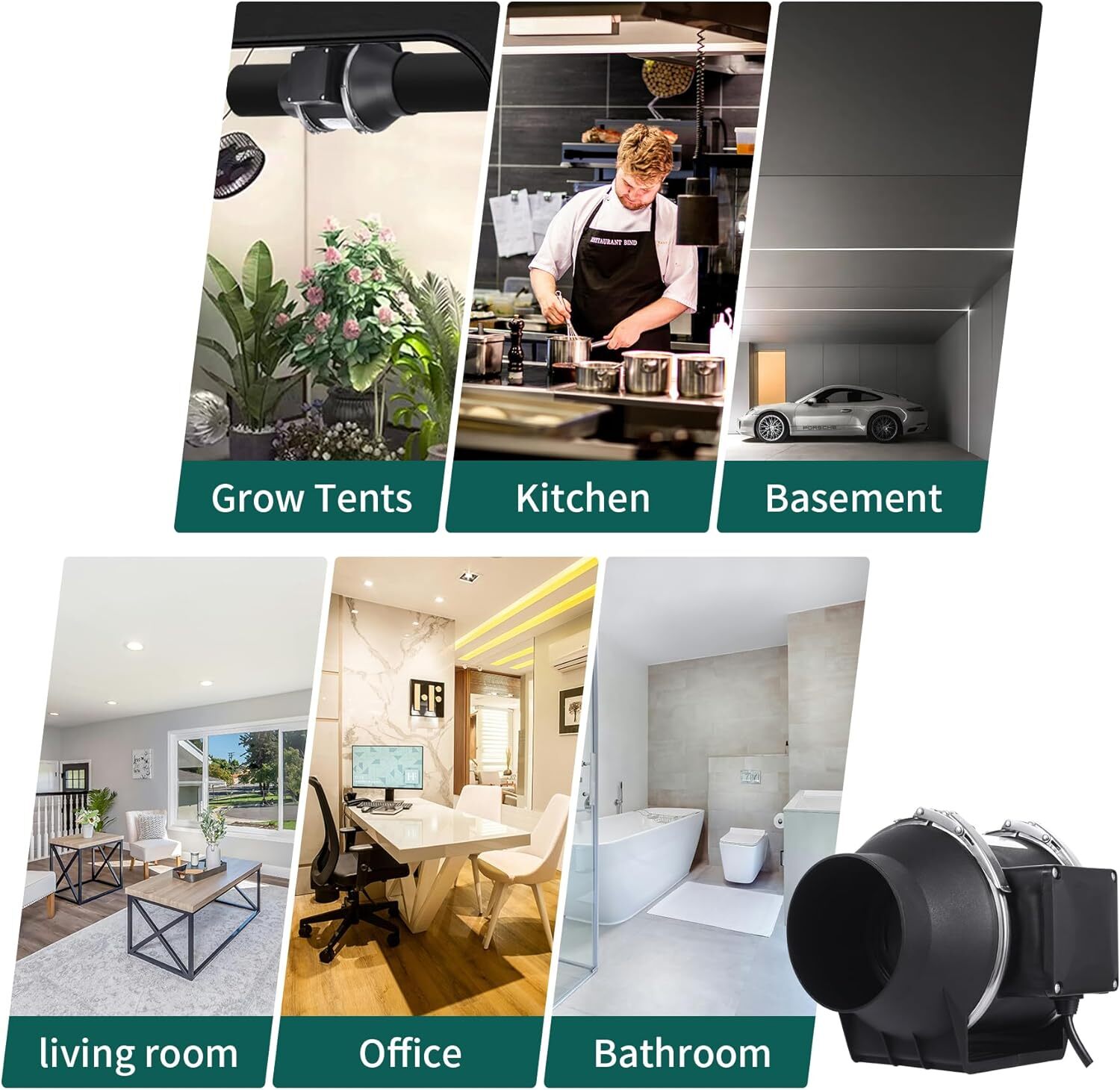 4 In100mm 220V Quiet Inline Extractor Fan Bathroom Hydroponics For Ventilation — foto 6