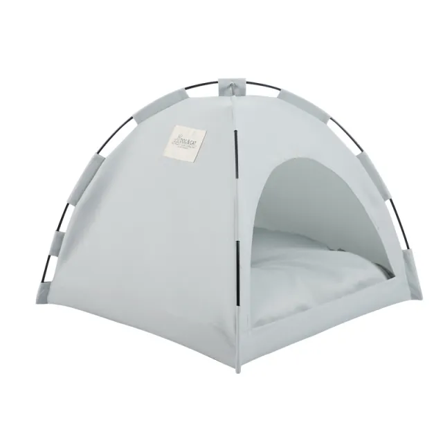 Cat Tent Cooling Mat Dog House Pet Sofa Camping Dog Bed With Cushion For Dog Kennel Indoor Cat Nest Cat Bed Pets Products Green Grey - Shop at LoveMi