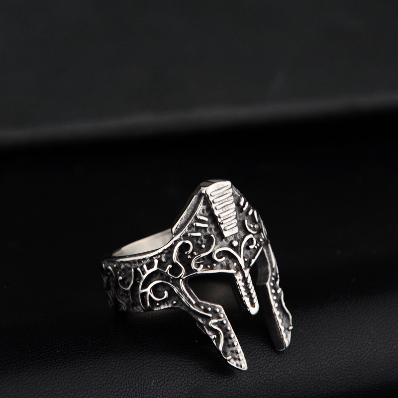 new-personality-warrior-mask-ring-fashion