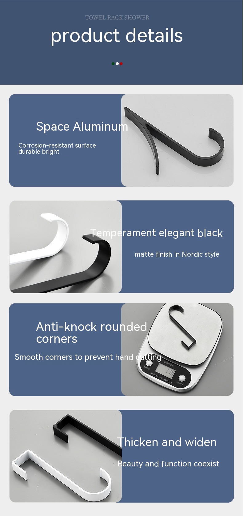 Behind The Door Hook Simple Punch-free Clothes Hanger - Image 5