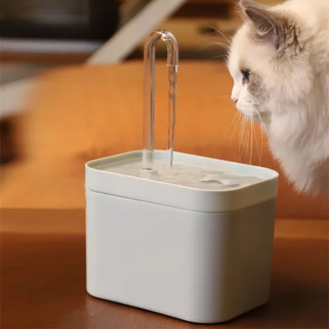 Automatic Cat Water Fountain Auto Filter USB Electric Mute