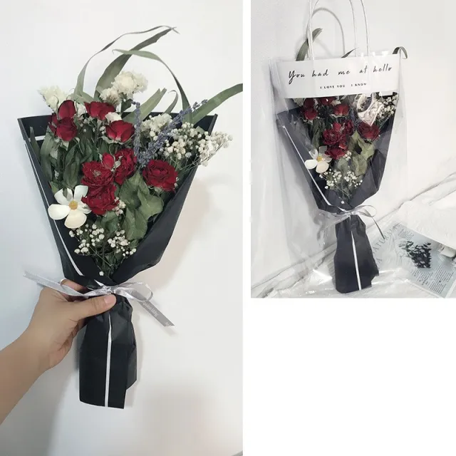 Net Red Bag Bouquet Activity With Hand Fireworks Bouquet Decoration Floral Arrangement Neon - Shop at LoveMi