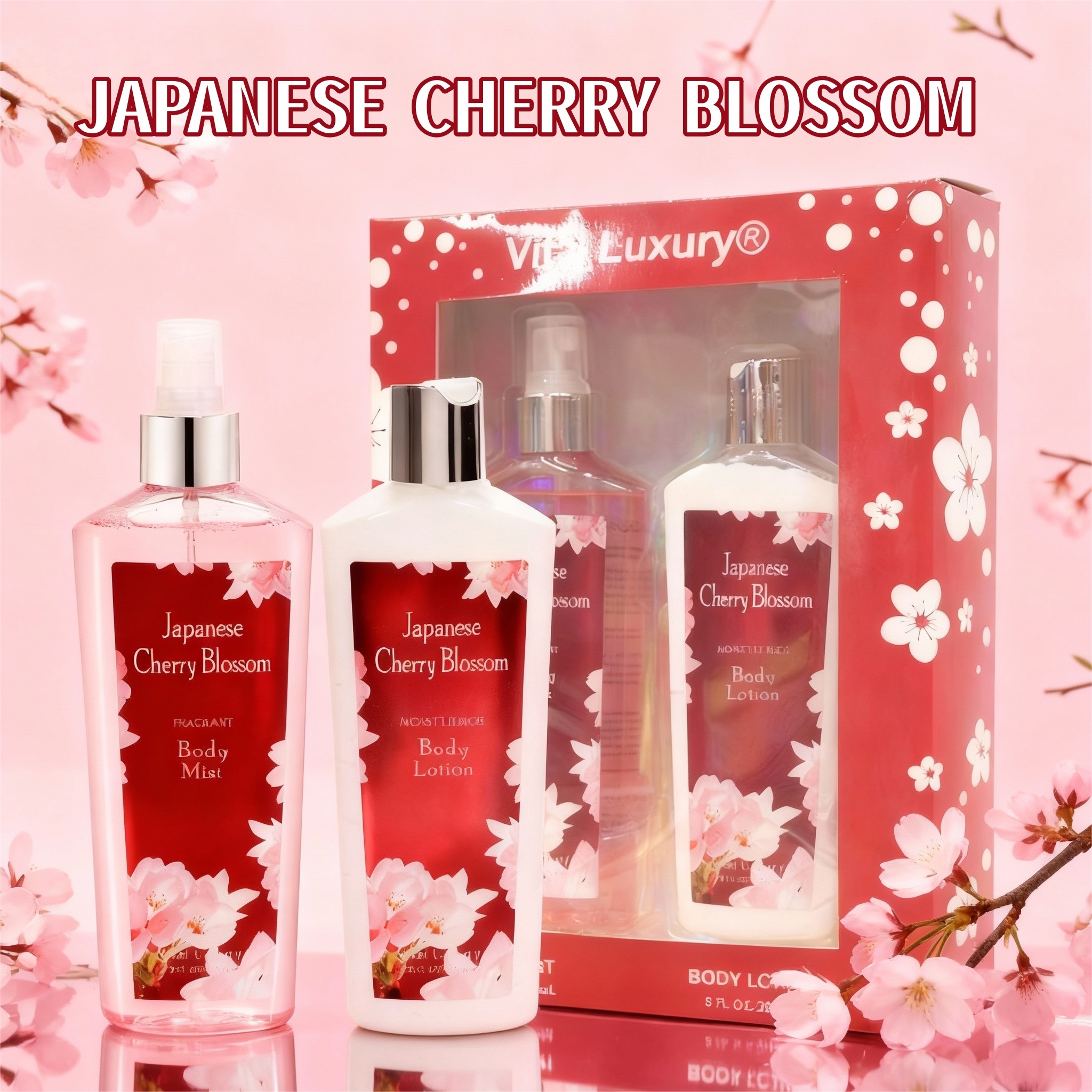 8floz,2 Festival Body Lotion And Spray Set, With A Captivating Cherry Blossom Scent,A Fresh, Sweet, And Elegant Fragrance,The Perfect Holiday Gift ... 8Floz2Festival - Shop at LoveMi
