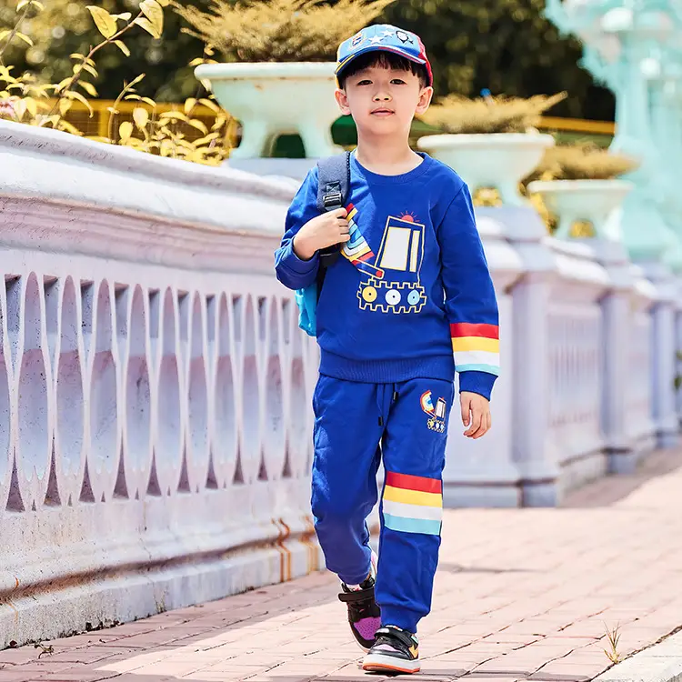 Children's Suit Cartoon Cute Long-sleeved Thick Suit