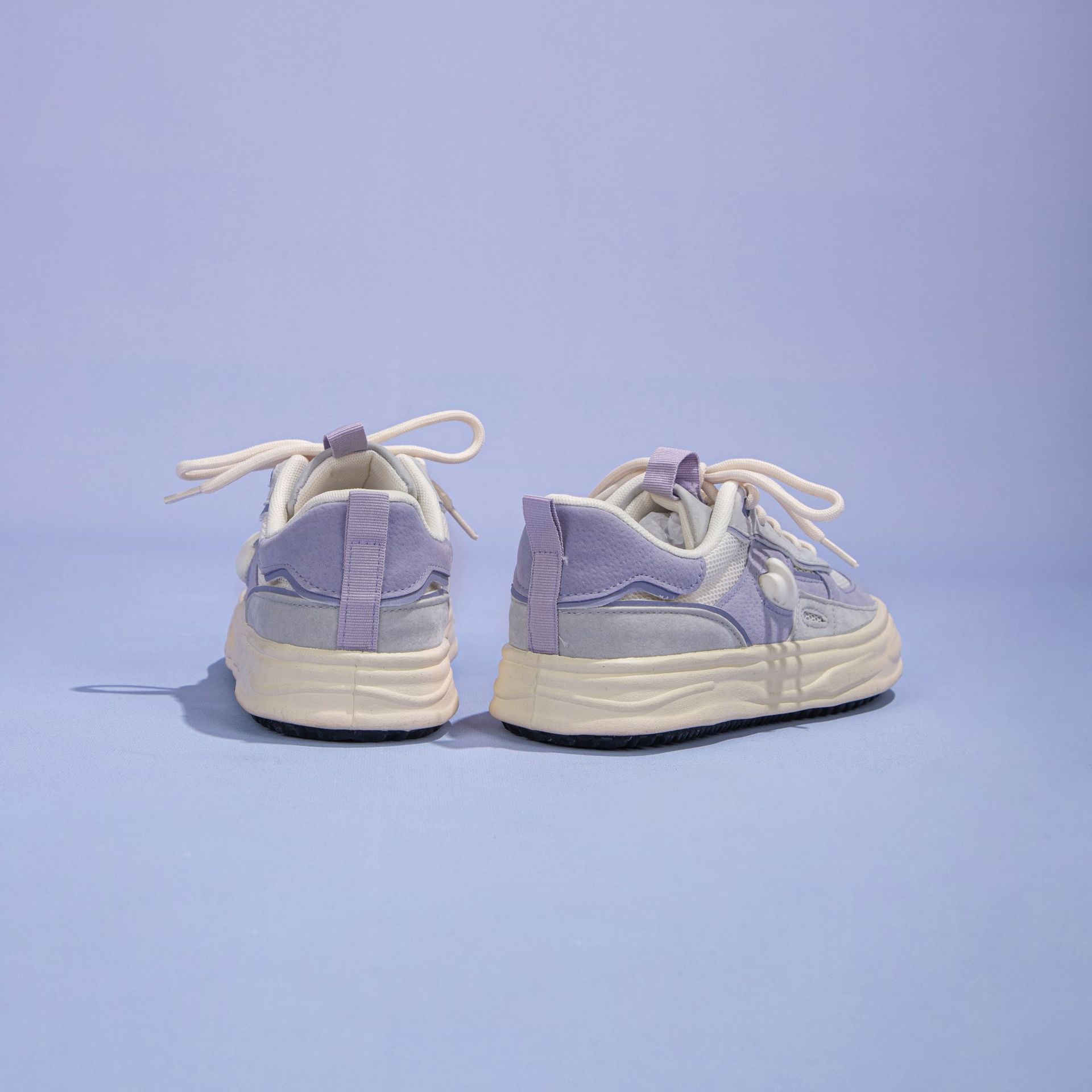 Sweet And Cool Girl Purple Heart Casual Shoes