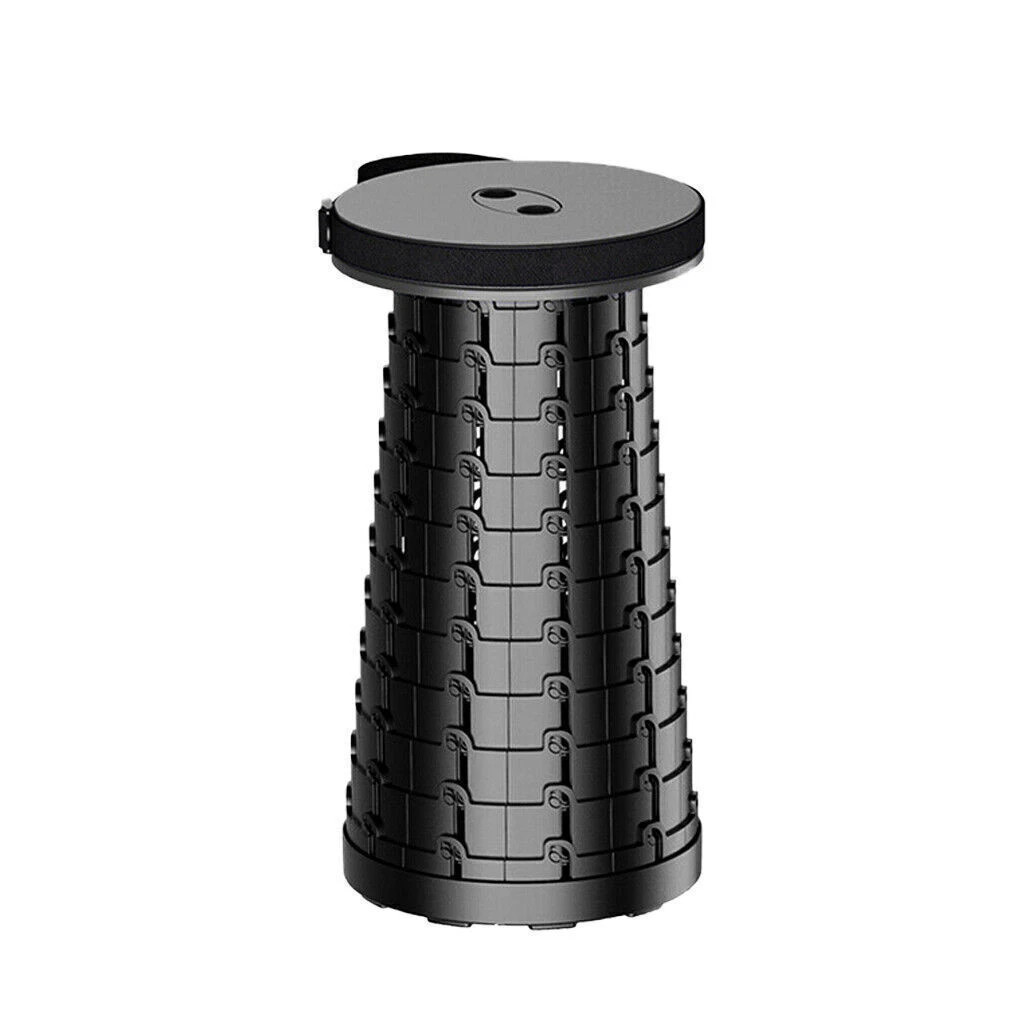 Folding Stool Portable Telescoping Seat Retractable Camping Adjustable UK — image 9