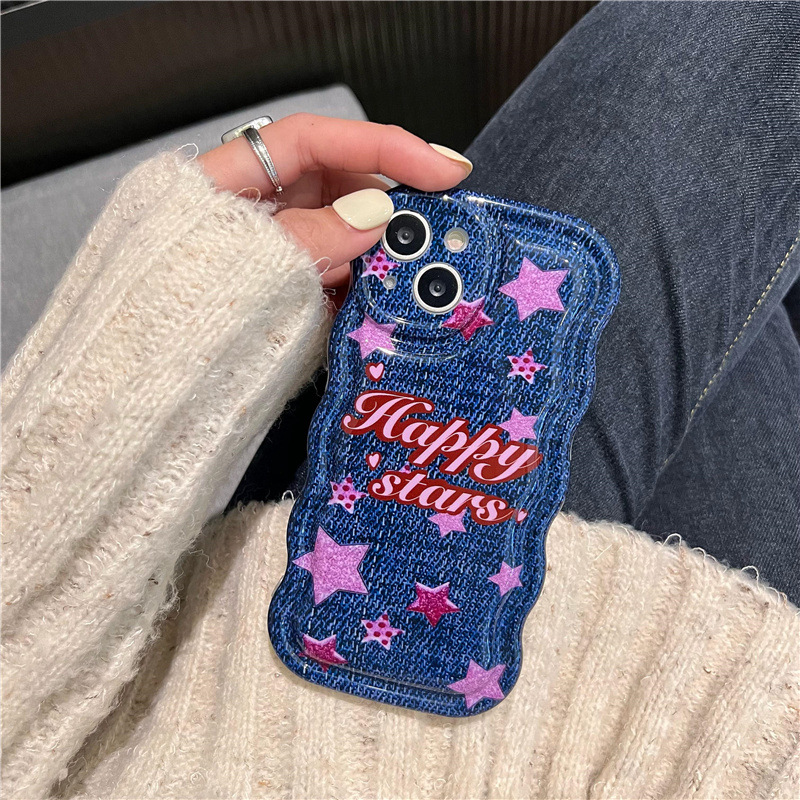 Hanfeng Star Denim Fall-proof Mobile Phone Case - Image 5