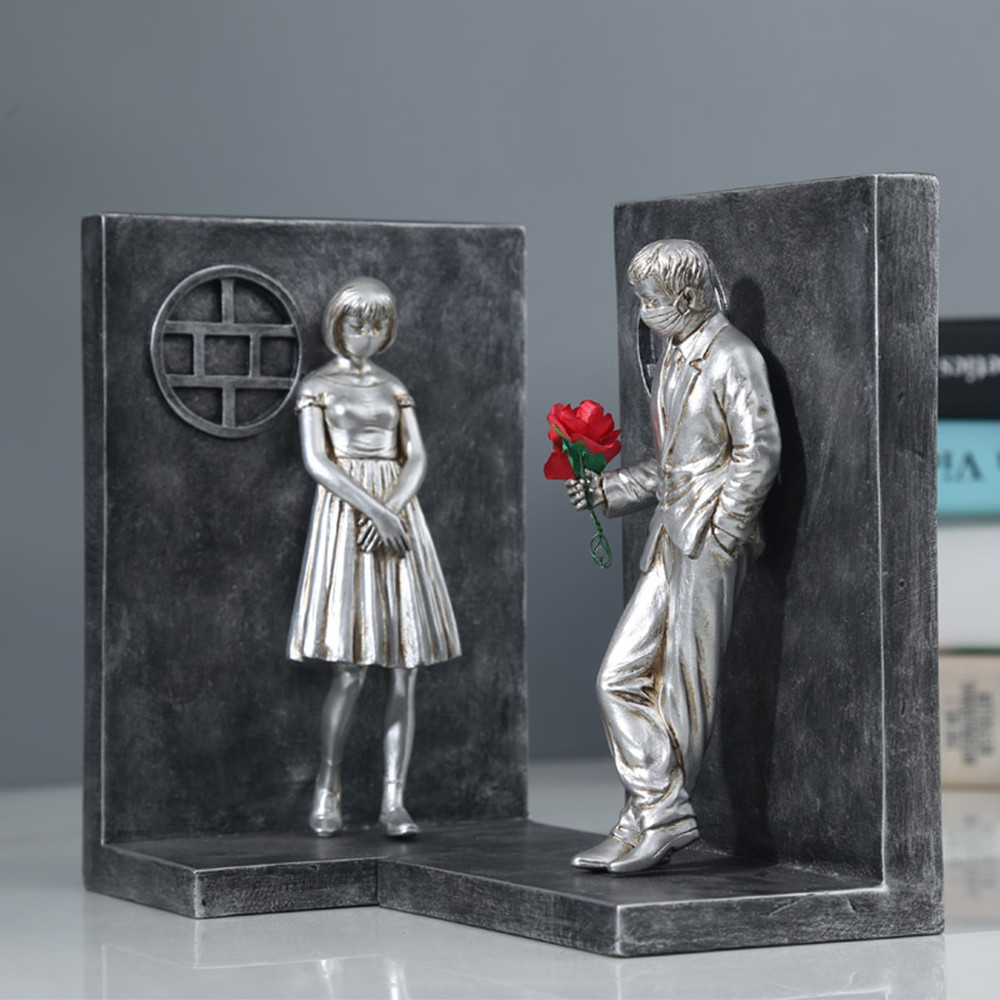 Banksy Lovers Bookends