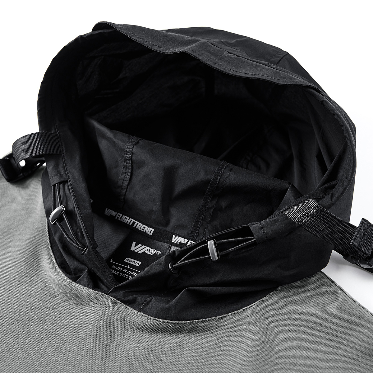 Men's Fashion Patchwork Fake Two Pieces Hoodie