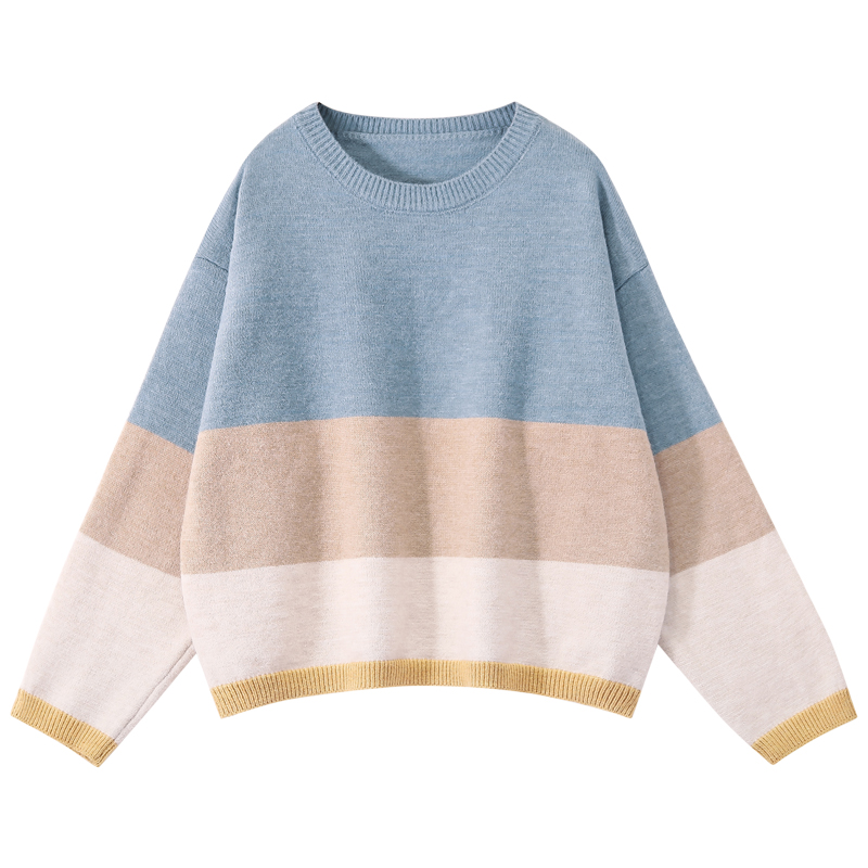 Title 1, Korean Style Loose Pullover Sweater All-match Top