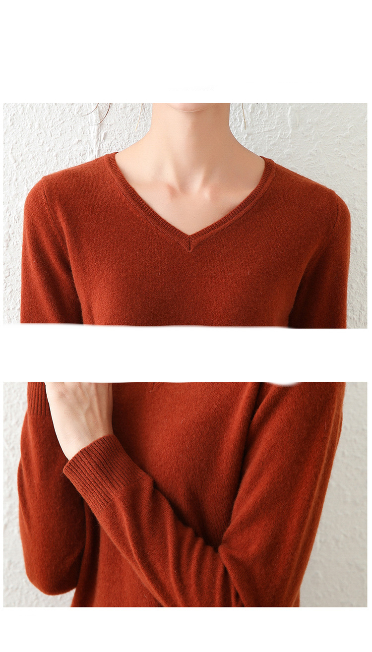 Title 9, Loose Slimming Low-neck Knitted Bottoming Shirt