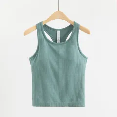 Fashionable And Simple Female Shaped Sports Vest - Blue - View 1