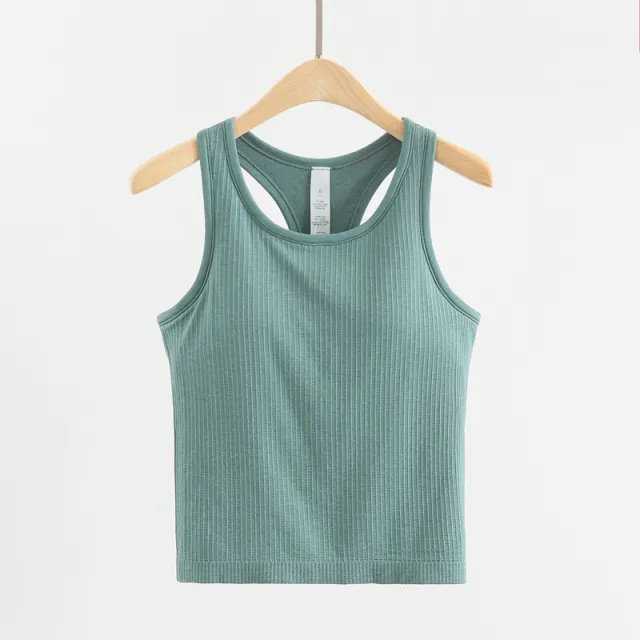 Fashionable And Simple Female Shaped Sports Vest Blue - Shop at LoveMi