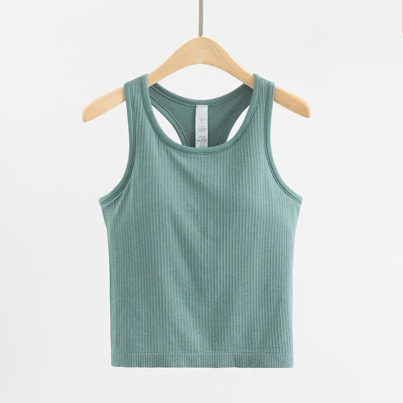 Fashionable And Simple Female Shaped Sports Vest - Blue