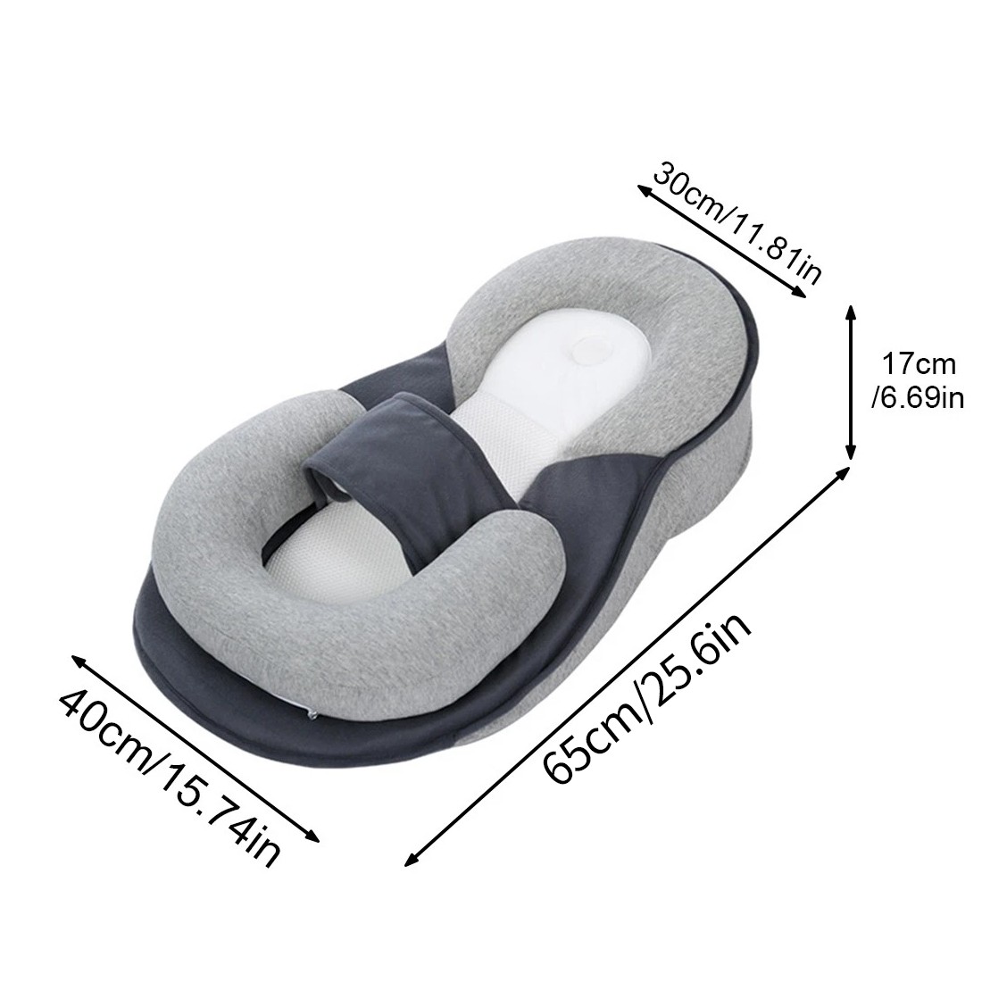 Baby Bed Acid Reflux With Strap, Baby Bed For Reducing Spit-Up, Anti Reflux HOT 8
