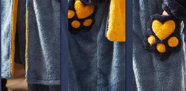 Fashion Thick And Warm Ladies Pajamas Suit