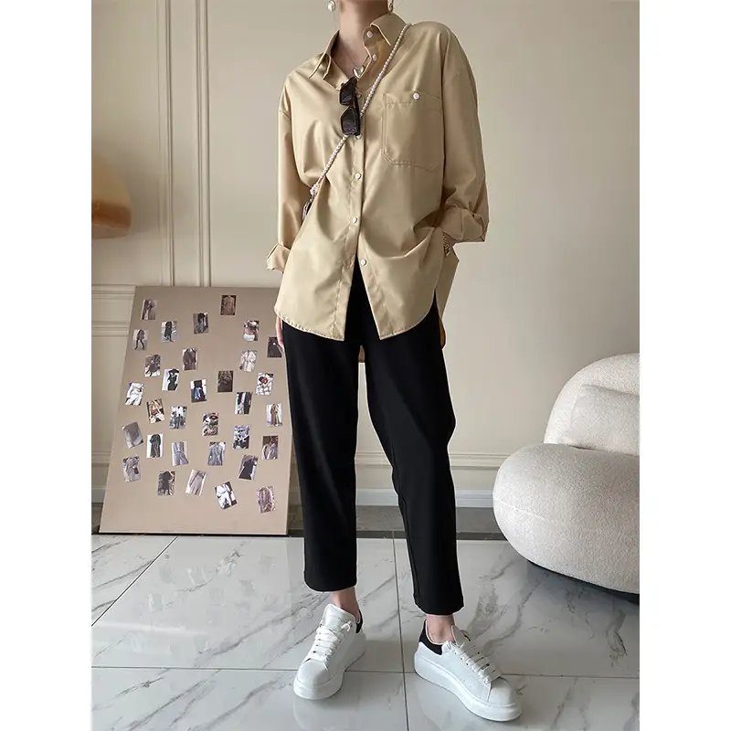 Women's Straight Leg Casual Ninth Suit Pants