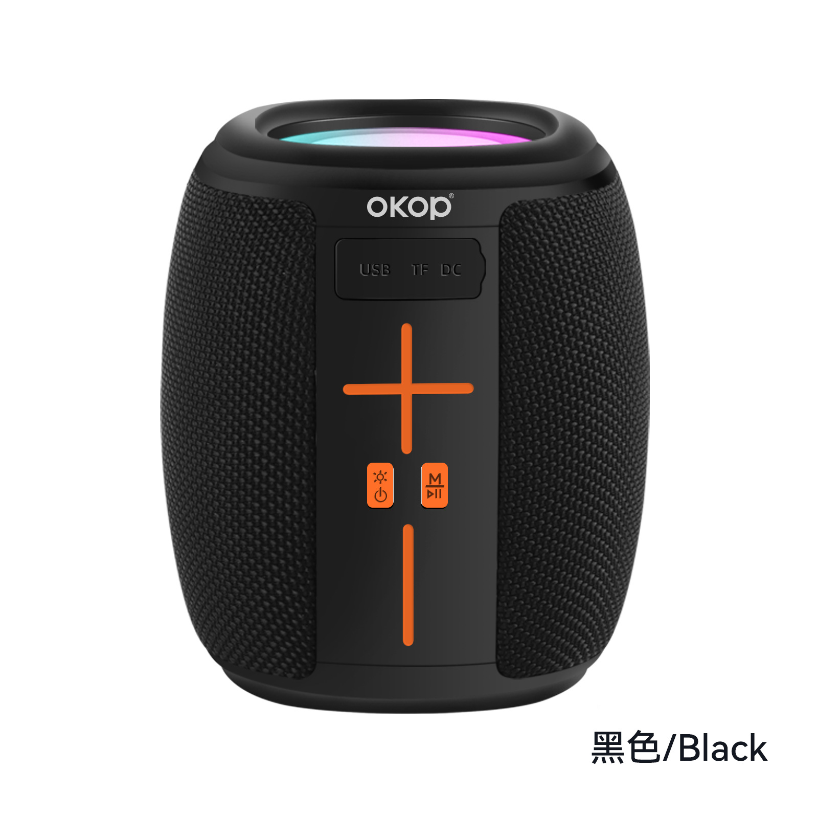 KP-539 Best-Selling Portable Outdoor Bluetooth Speaker Dual-Magnet Heavy Bass RGB Ambient Lighting TF Card Support Waterproof Subwoofer With Handle In Stock