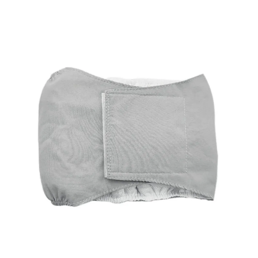 Male Dog Special Waterproof Belt Absorbent Diaper - Grey