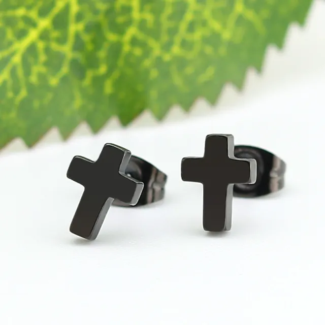 Women's Stainless Steel Delicate Earrings Black - Shop at LoveMi