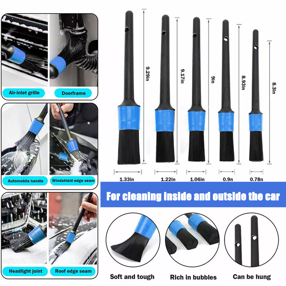 40PCS Car Detailing Brush Set Soft Brush Interior Wheel Valet Pro Cleaning Kit 4