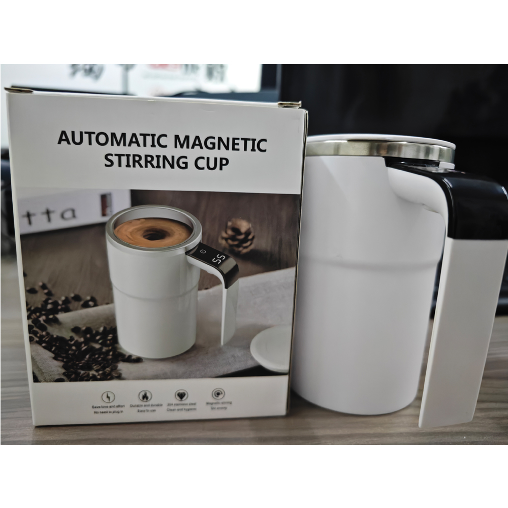 12oz Self Stirring Mug, Auto Magnetic Coffee Mug With LED Display Temperature, Rechargeable Automatic Stirring Cup - Image 8