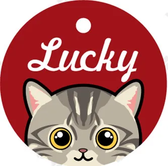 Pet Card Custom Lettering Identity Plate 10 Style - Shop at LoveMi