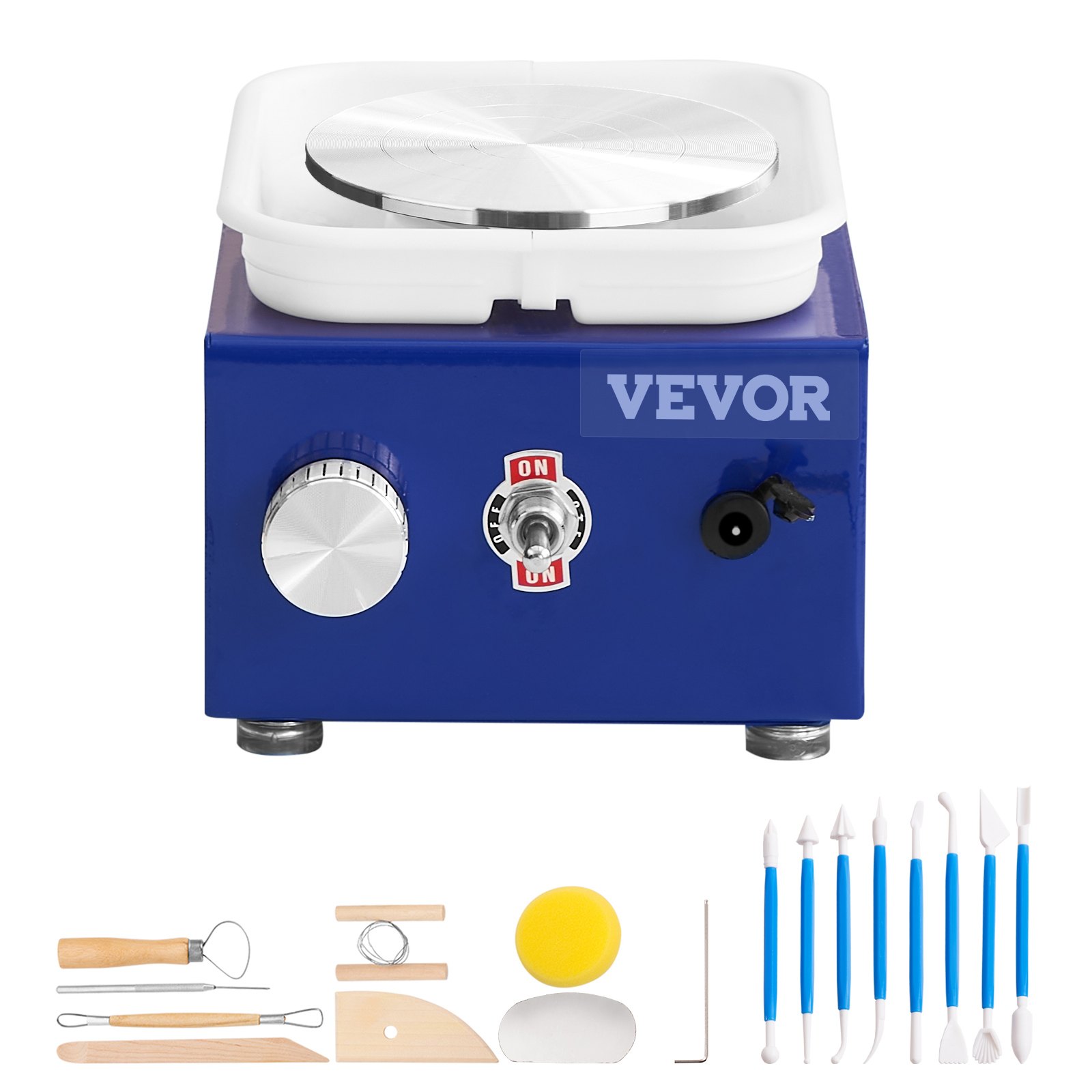 VEVOR Mini Pottery Wheel, For Kids Or Beginners, 2 Turntables 2.6in 3.9in Ceramic Wheel Machine…