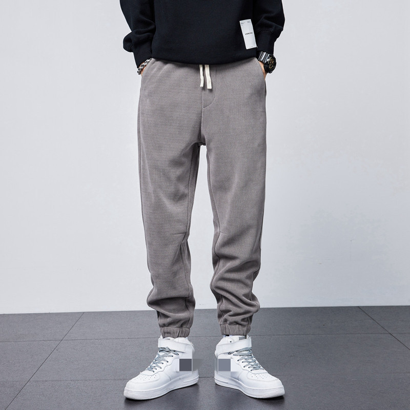 Fleece And Thickening Men's Trendy Loose Fitting Harem Trousers