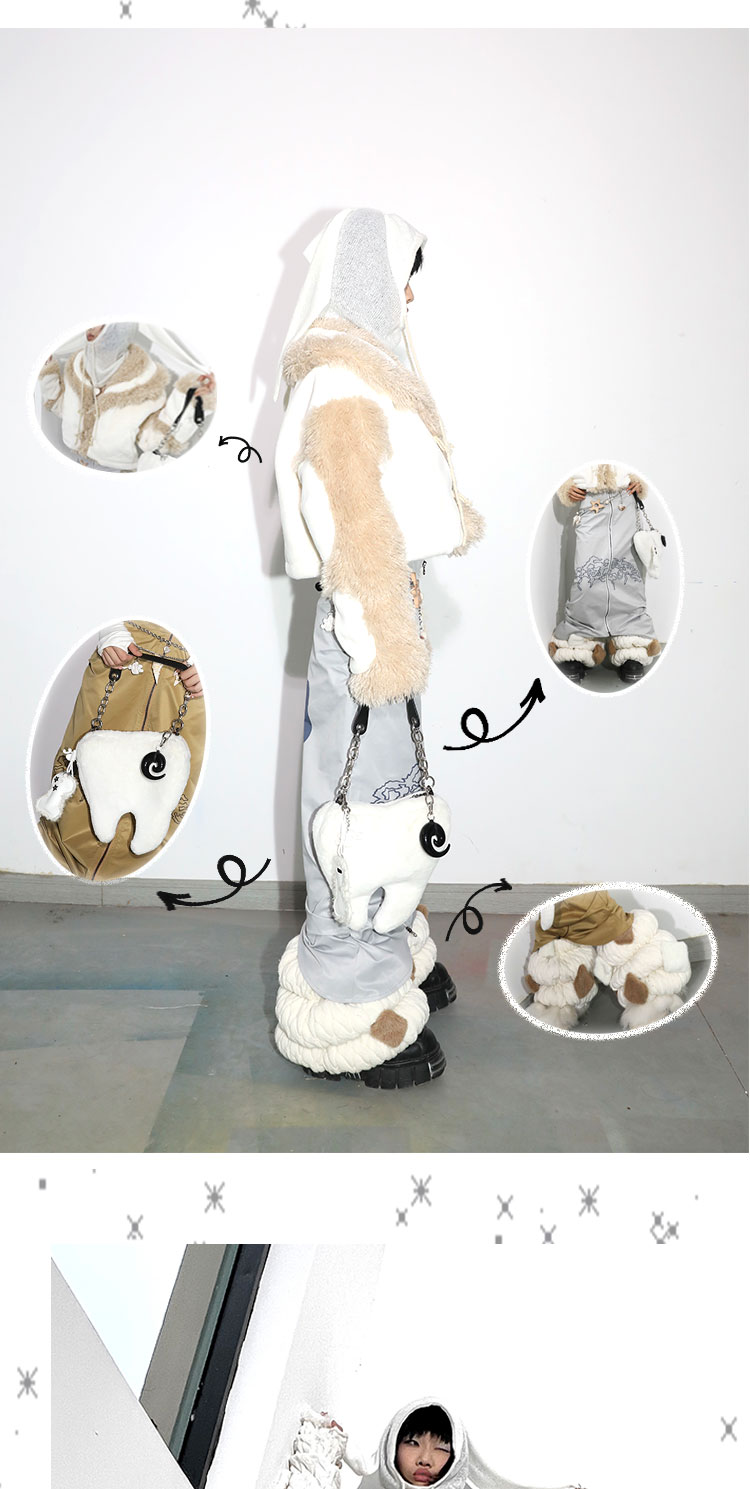 Original Design Sense Niche Cute Knitted Rabbit Ears Hat For Women