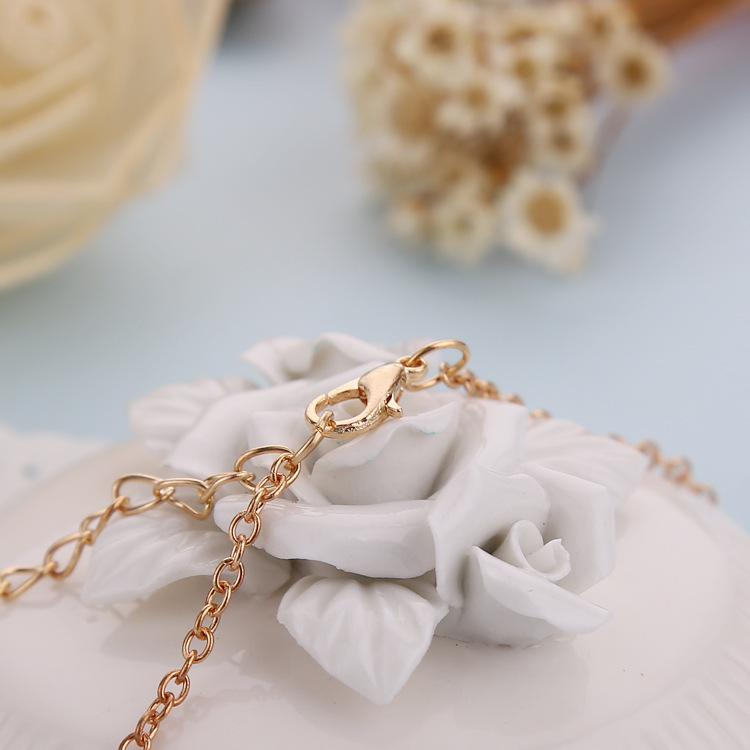 Film And Television Same Golden Key Female Necklace