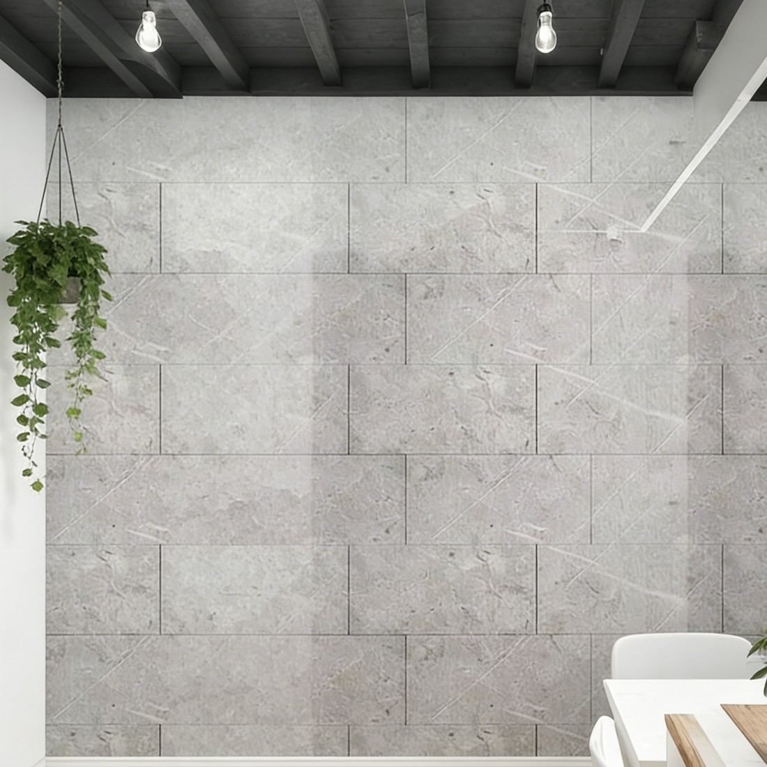 20Pcs PVC Marble Tiles Wall Sticker Self-Adhesive Stick Kitchen Bathroom Decor