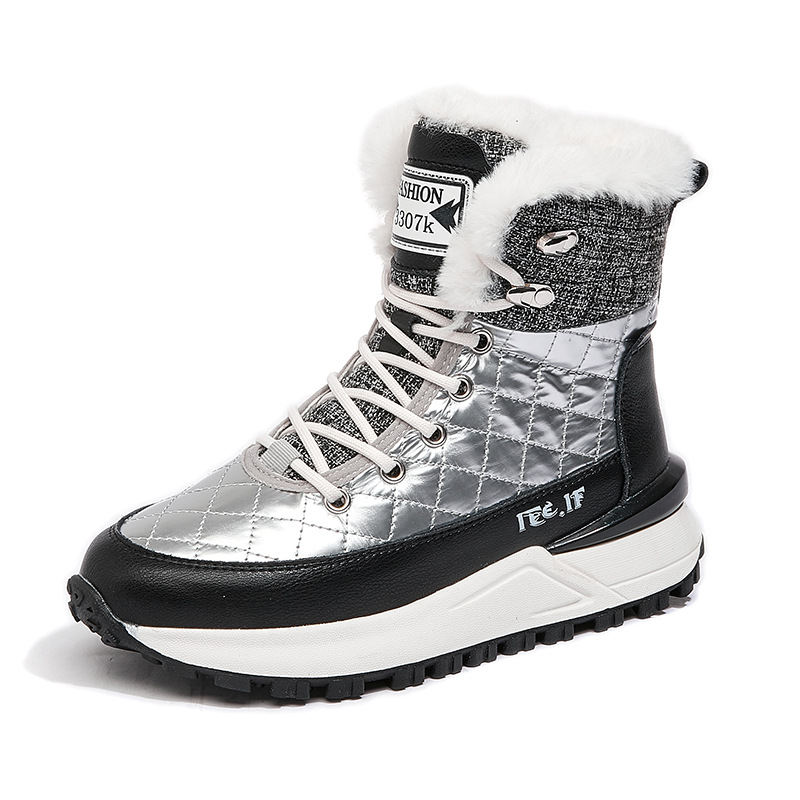 Ladies Thick-soled And Velvet Thick Warm Cotton Boots