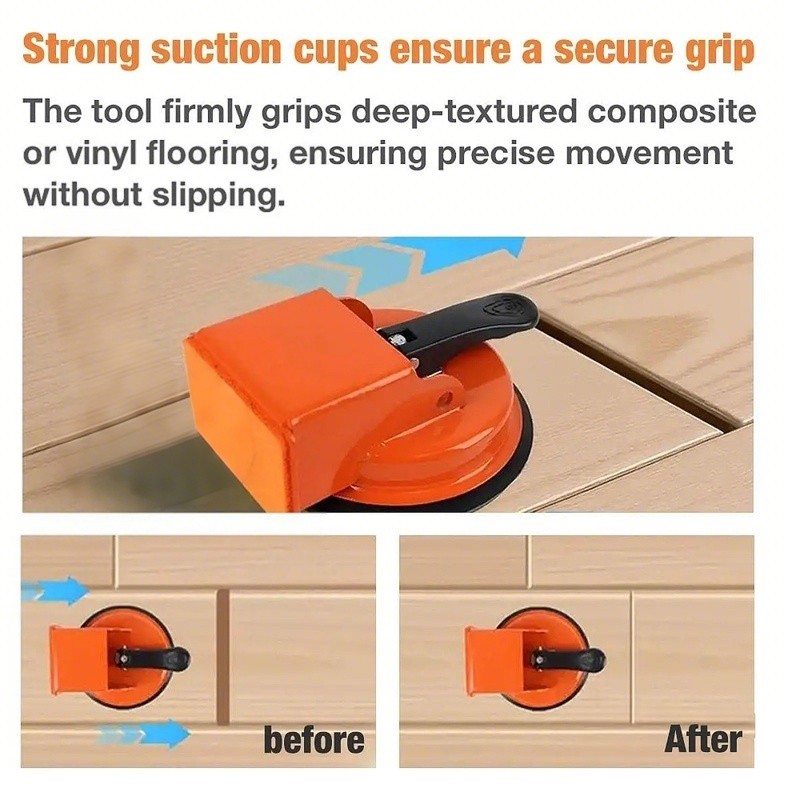 Floor Gap Fixer Tool With Suction Cup For Hardwood Laminate And Vinyl Flooring — image 2