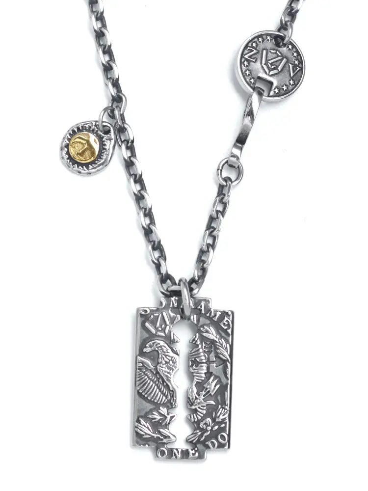 Titanium Steel Pendant Japanese And Korean Retro Art Pendant Sweater Chain