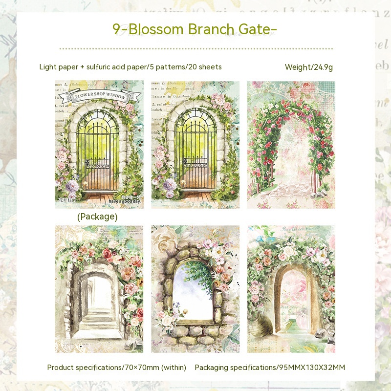 Flower Blooming Branch Door