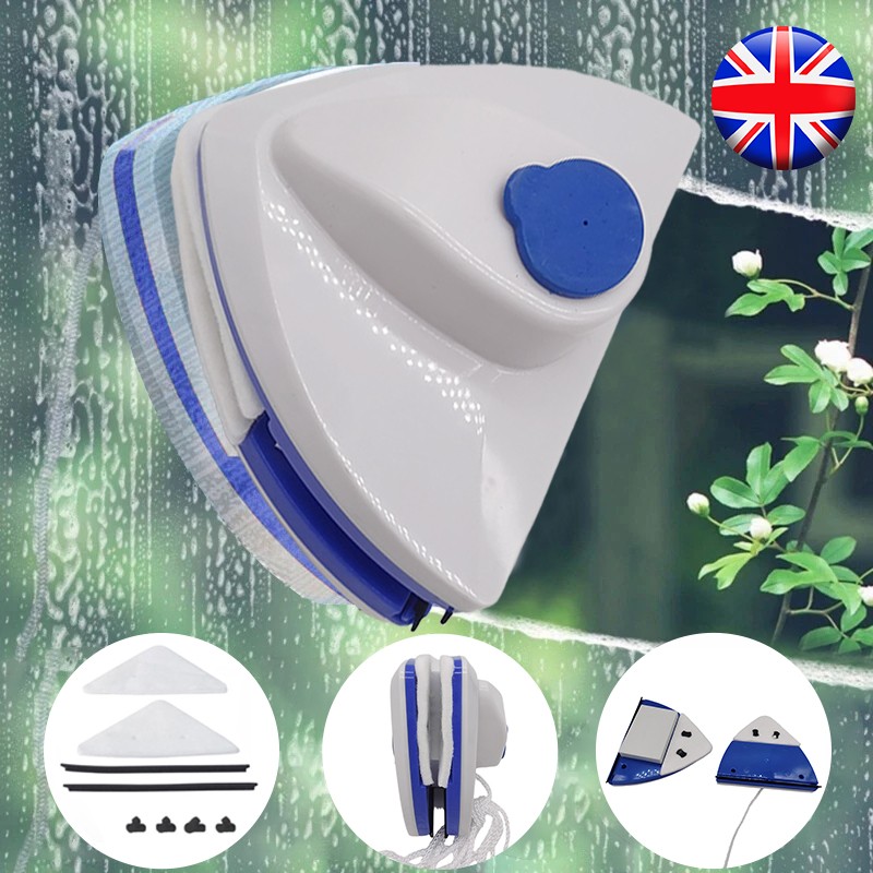 Automatic Magnetic Window Cleaner Brush Double Sided Sponge Wiper Cleaning Tool