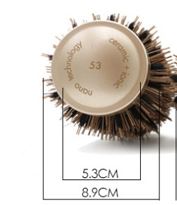 SUPRENT Round Brush with Boar Bristles & Ionic Roller.