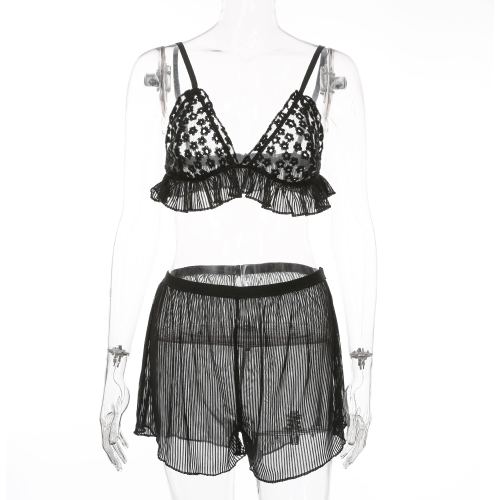 Title 3, Sexy lace home comfort suspender pajamas