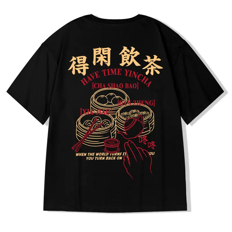 American Summer National Tide Print Short-sleeved T-shirt Men