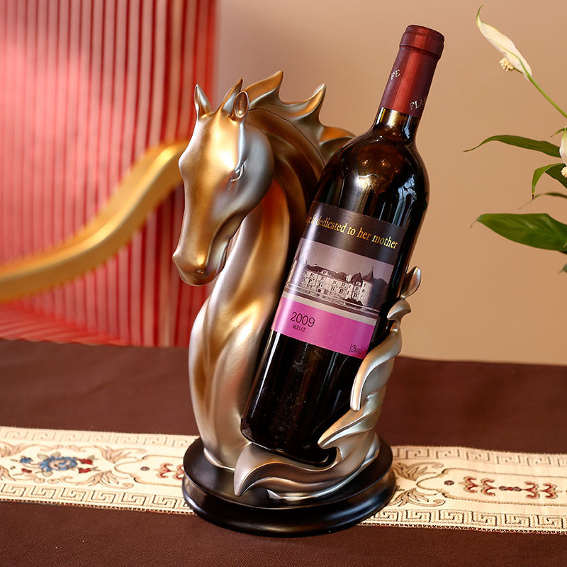 Horse-head Red Wine Rack, A Decoration For Living Room, TV Cabinet And Office.